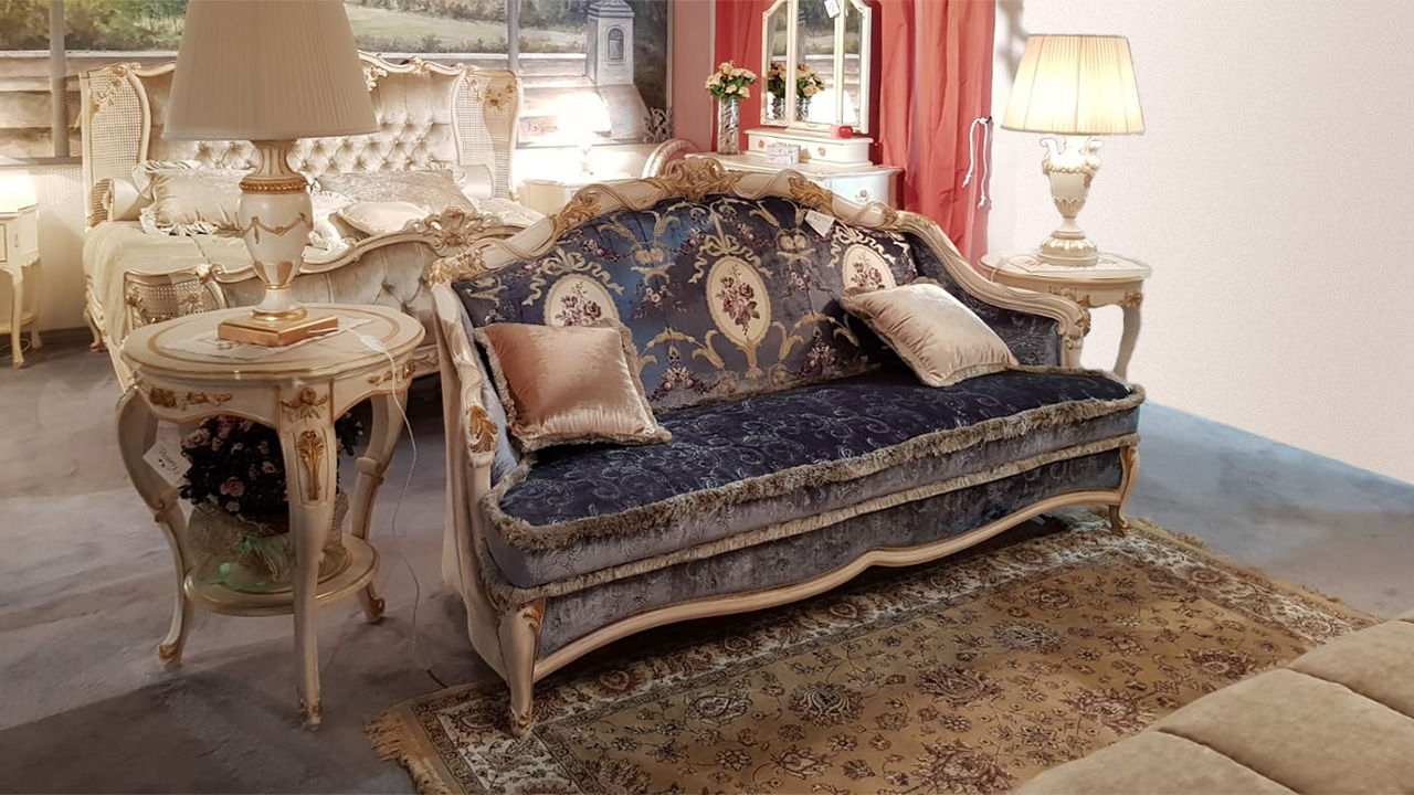 Florence Art living room - Villa Rose sofas